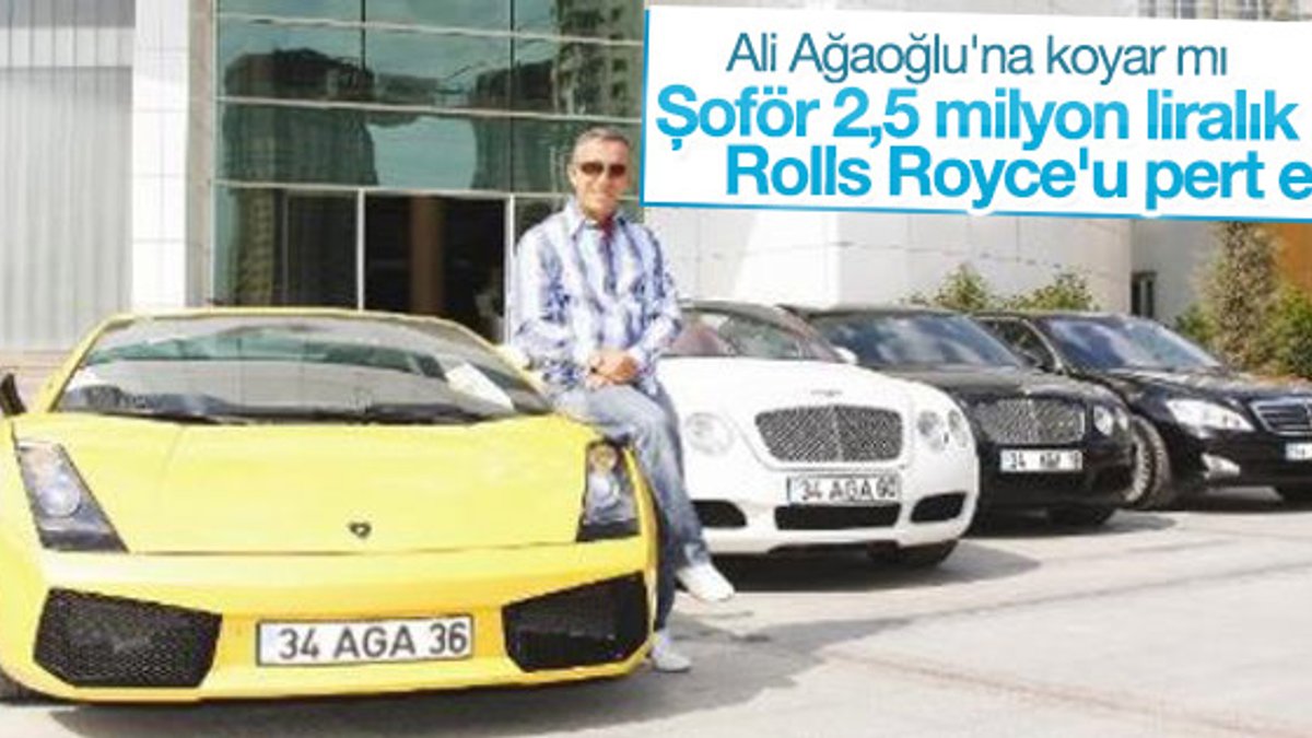 Ali Ağaoğlu'nun Rolls Royce'u uçuruma uçtu