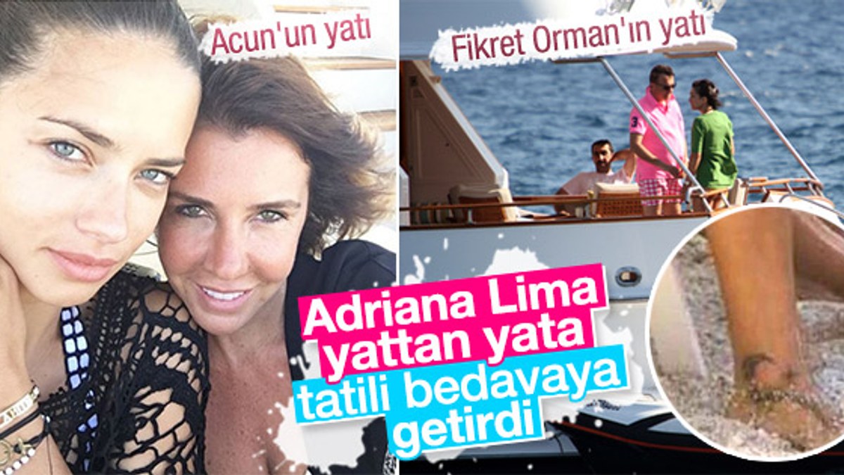 Adriana Lima Sami Khedira ile tatilde