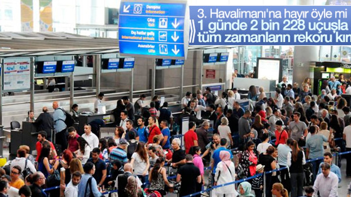 İstanbul'da havalimanları rekor kırdı