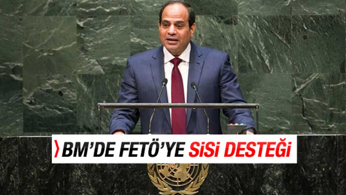 BM'de FETÖ'nün kınanmasına Sisi engeli