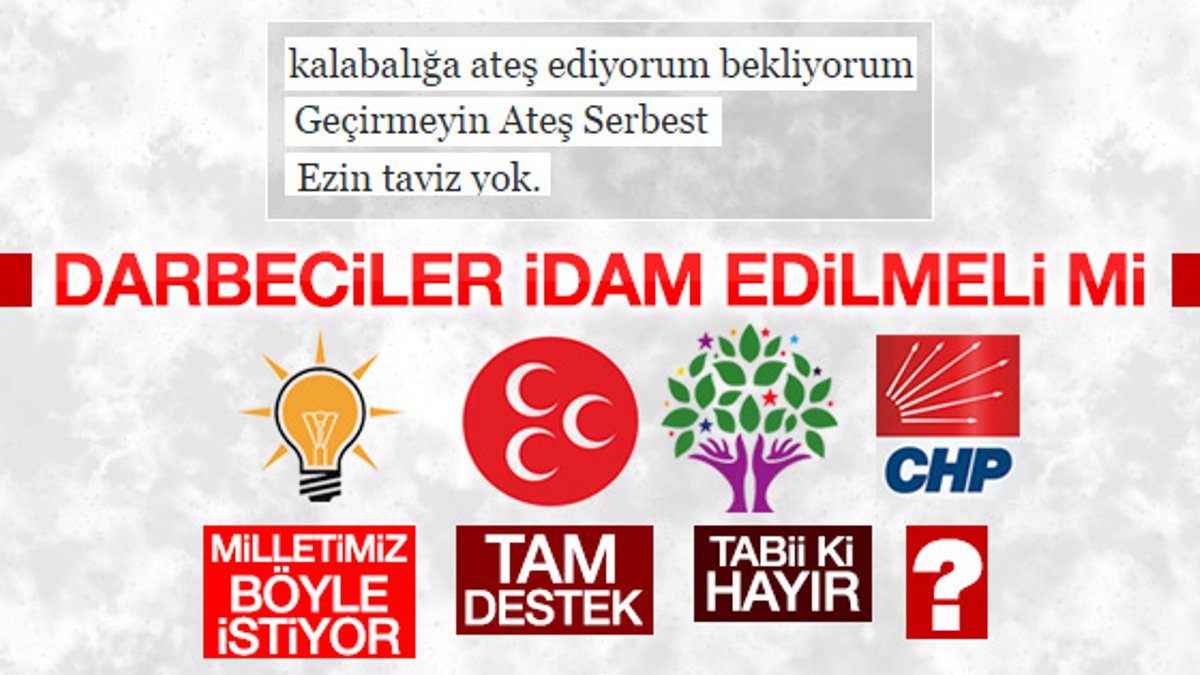 HDP: İdam cezasına destek vermeyeceğiz