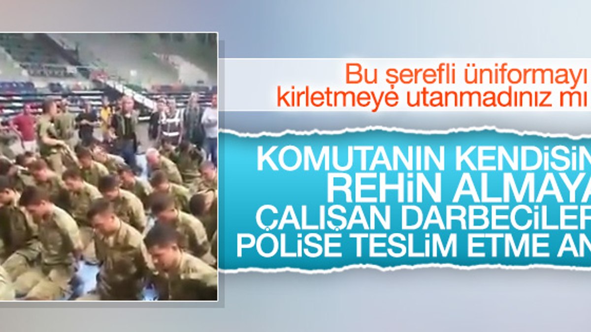 Darbecileri polise teslim eden yiğit komutan