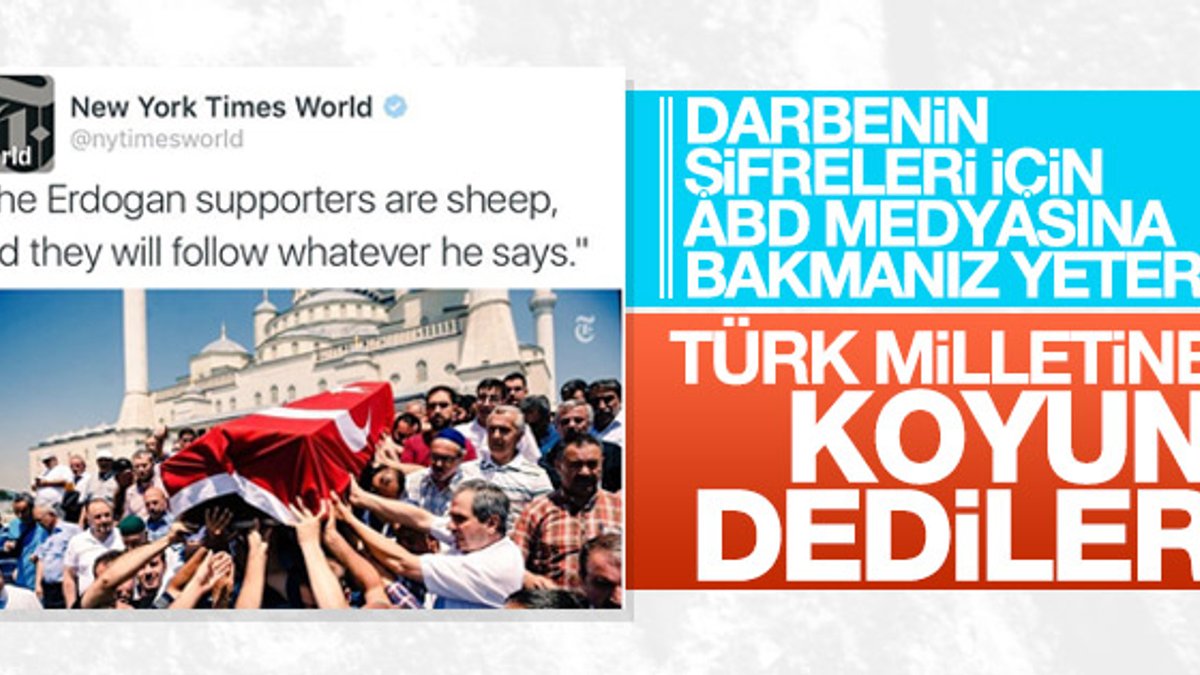 New York Times Türk milletine koyun dedi