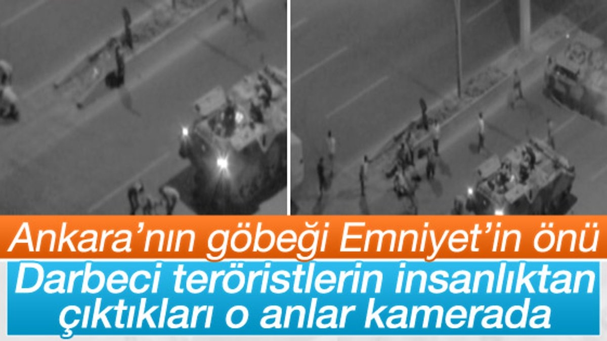 Darbecilerin Ankara Emniyeti önünde sivilleri vurduğu an