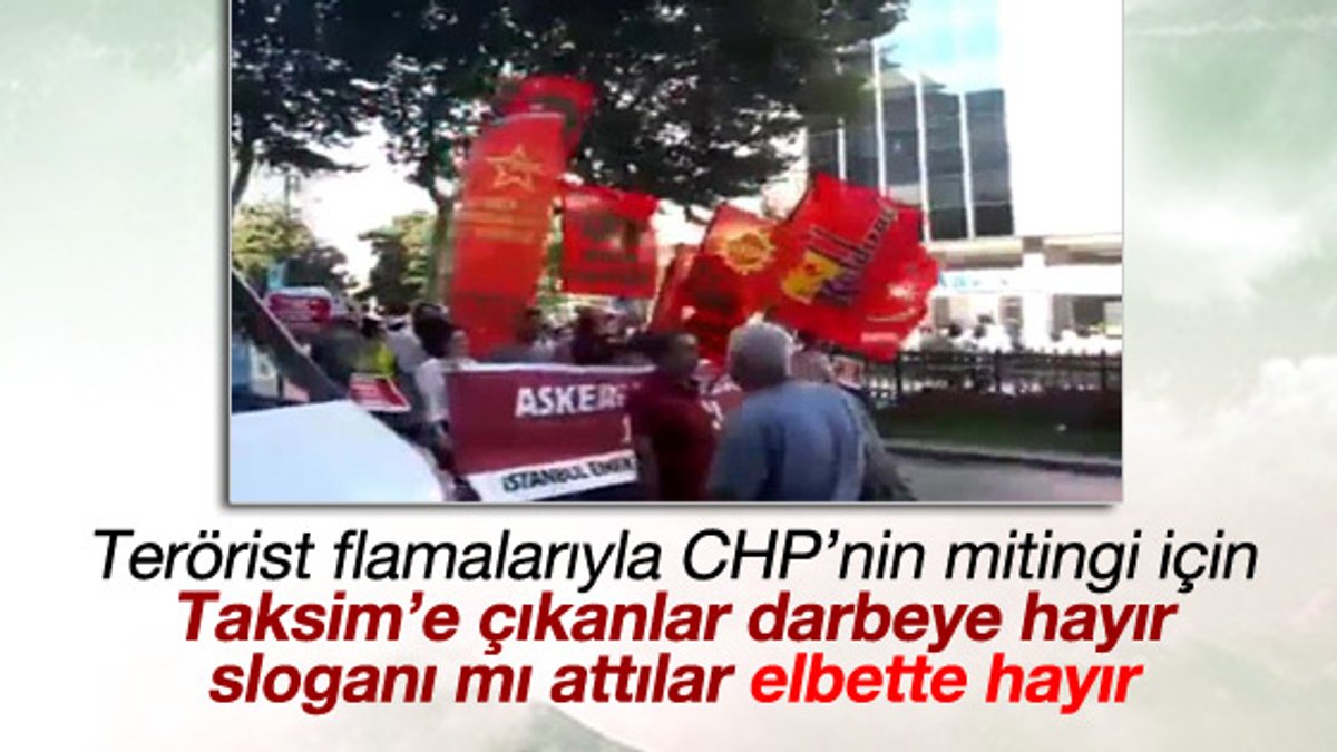 CHP mitinginde darbeciler değil AK Parti kınandı