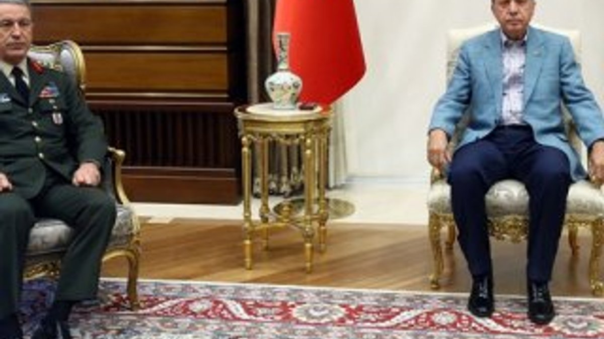 Erdoğan Hulusi Akar ile görüştü