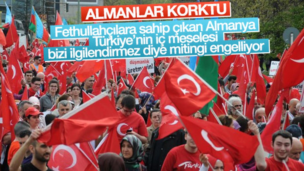 Almanya'daki Türklerin darbe karşıtı mitingine yasak