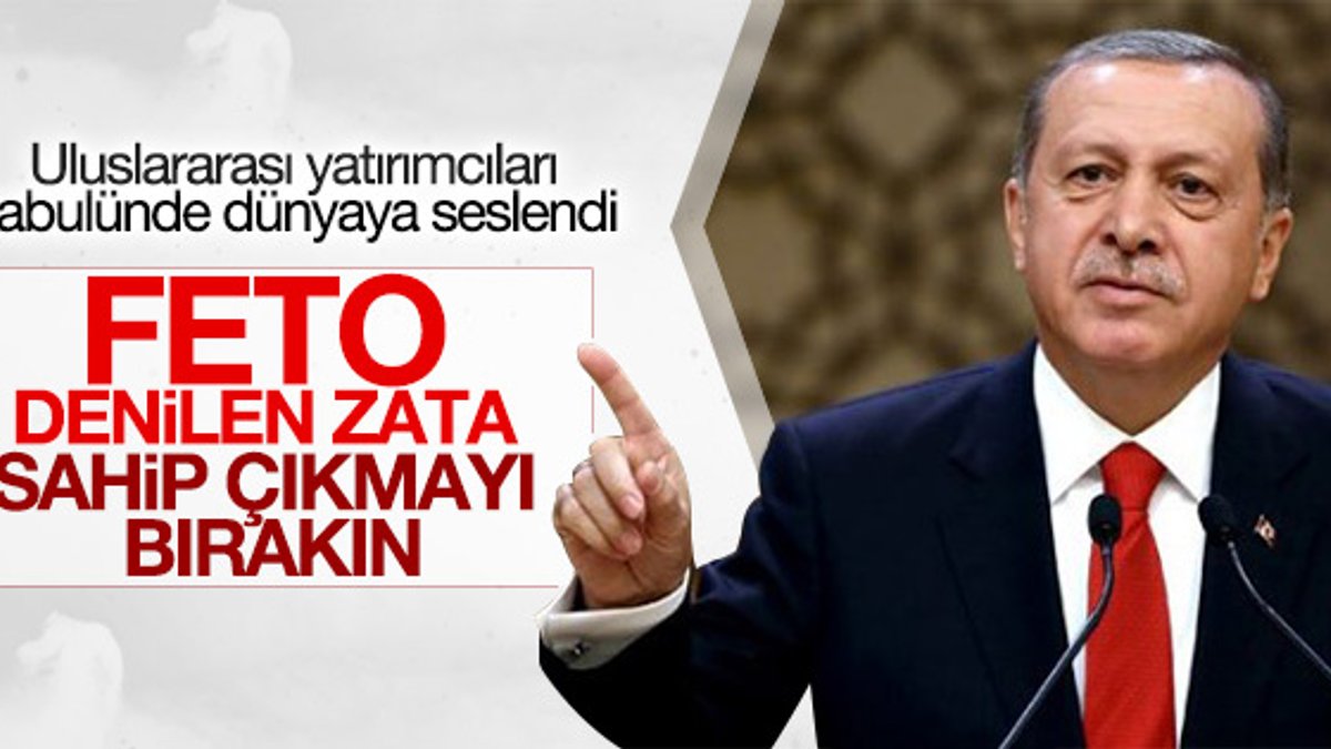 Cumhurbaşkanı Erdoğan Gülen'in iadesini istedi
