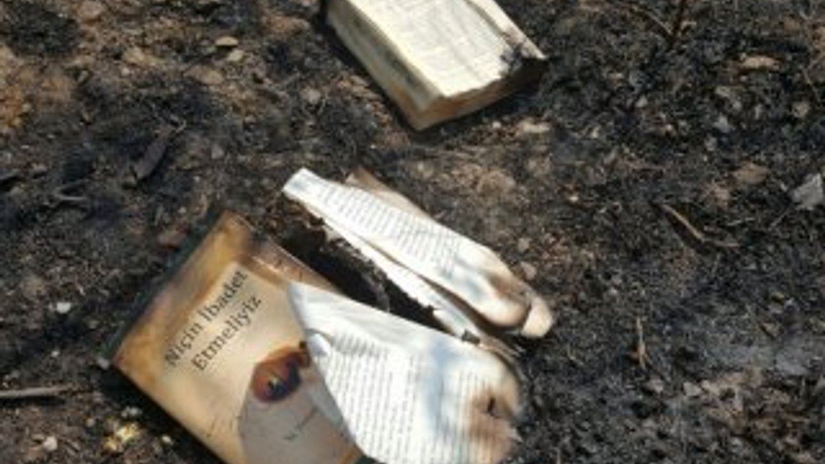 FETÖ’cüler Gülen’in kitaplarını yakarken ormanı yaktı
