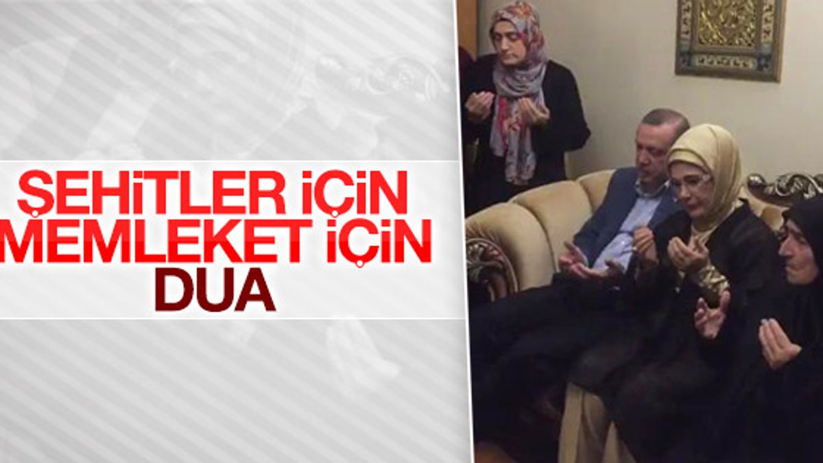 Cumhurbaşkanı Erdoğan'dan şehit ailelerine ziyaret