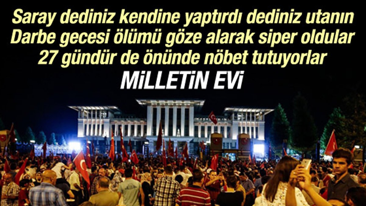 Cumhurbaşkanı Erdoğan milletin evinde millete seslendi
