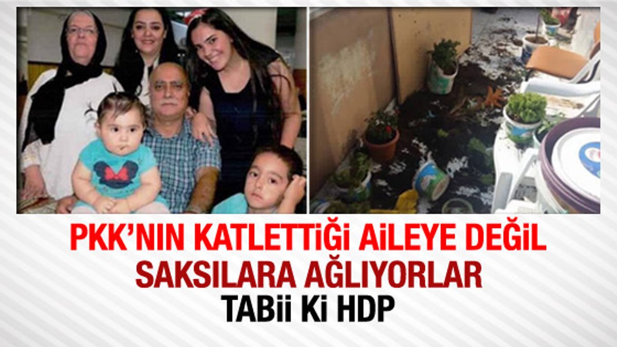 HDP'liler katledilen sivillere değil saksılarına ağlıyor