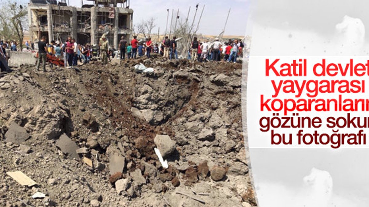 Diyarbakır'daki saldırıda 10 metrelik çukur oluştu