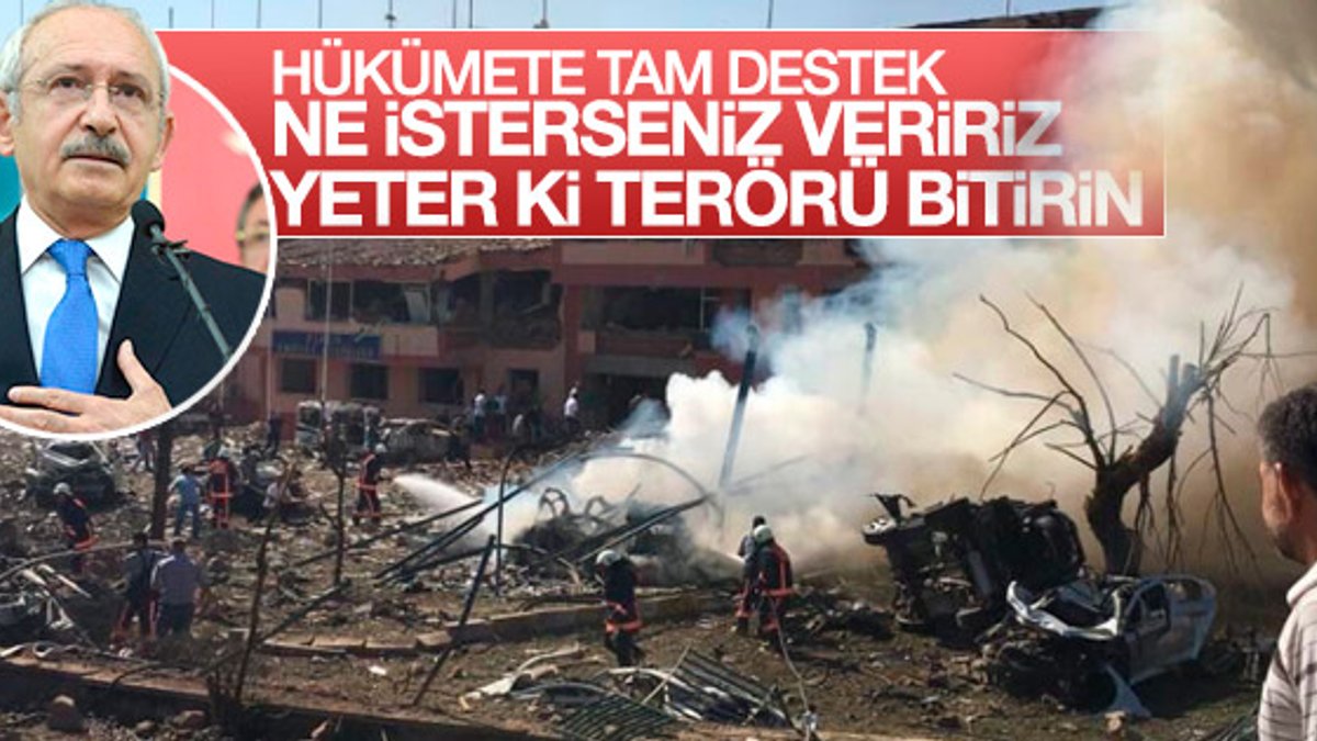 Kılıçdaroğlu terör saldırılarını kınadı