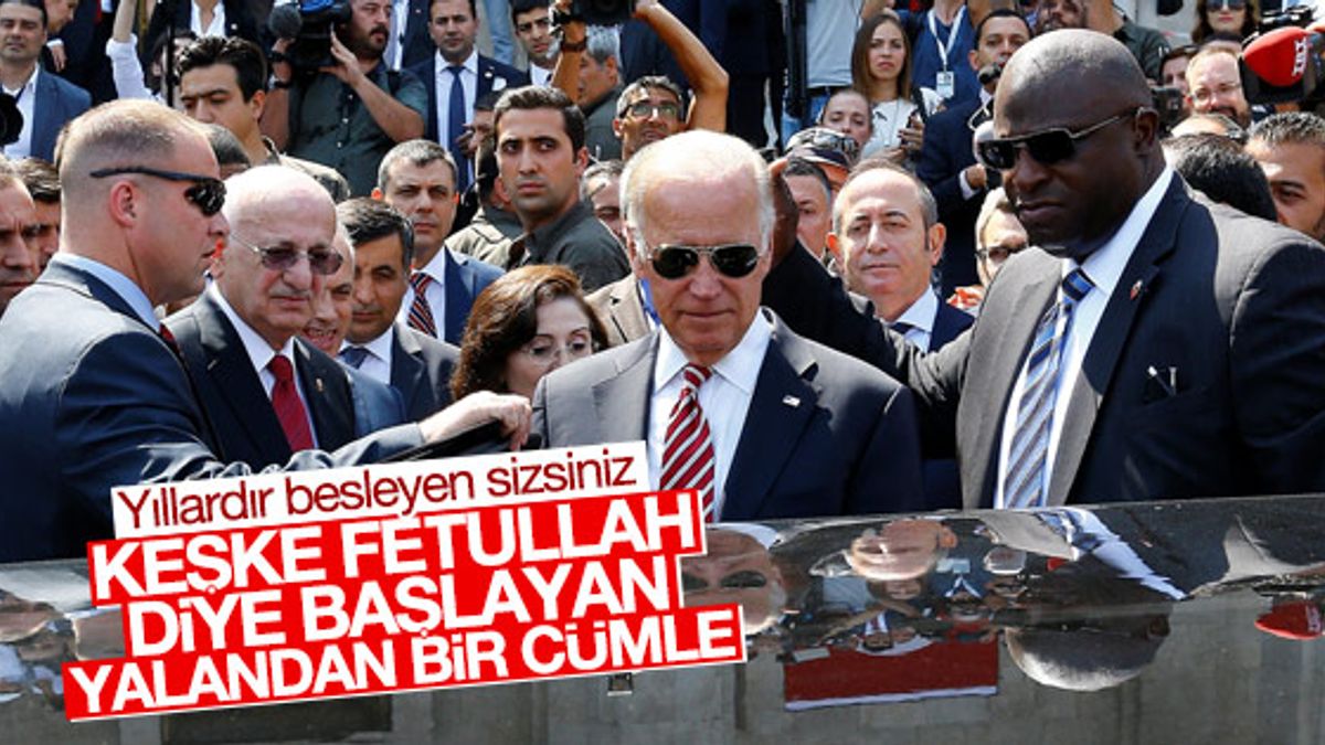 Joe Biden'dan FETÖ açıklaması