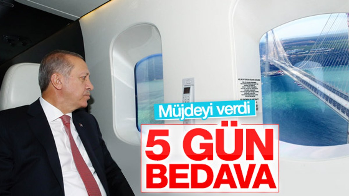 Cumhurbaşkanı Erdoğan'dan 3. Köprü müjdesi