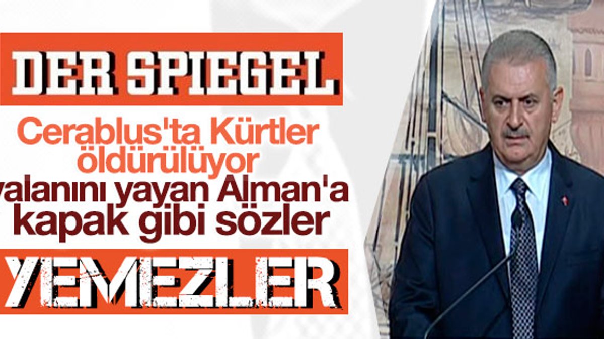Binali Yıldırım Der Spiegel'in yalanına tepki gösterdi