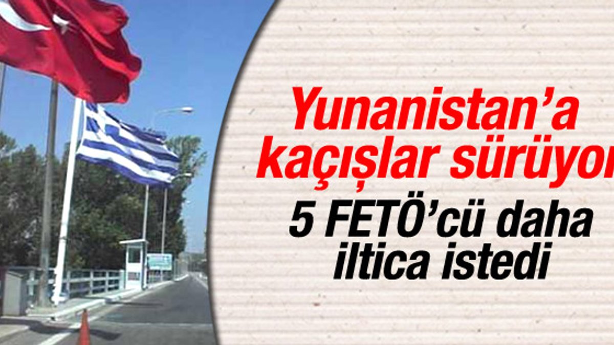7 Türk vatandaşı Yunanistan'a kaçtı