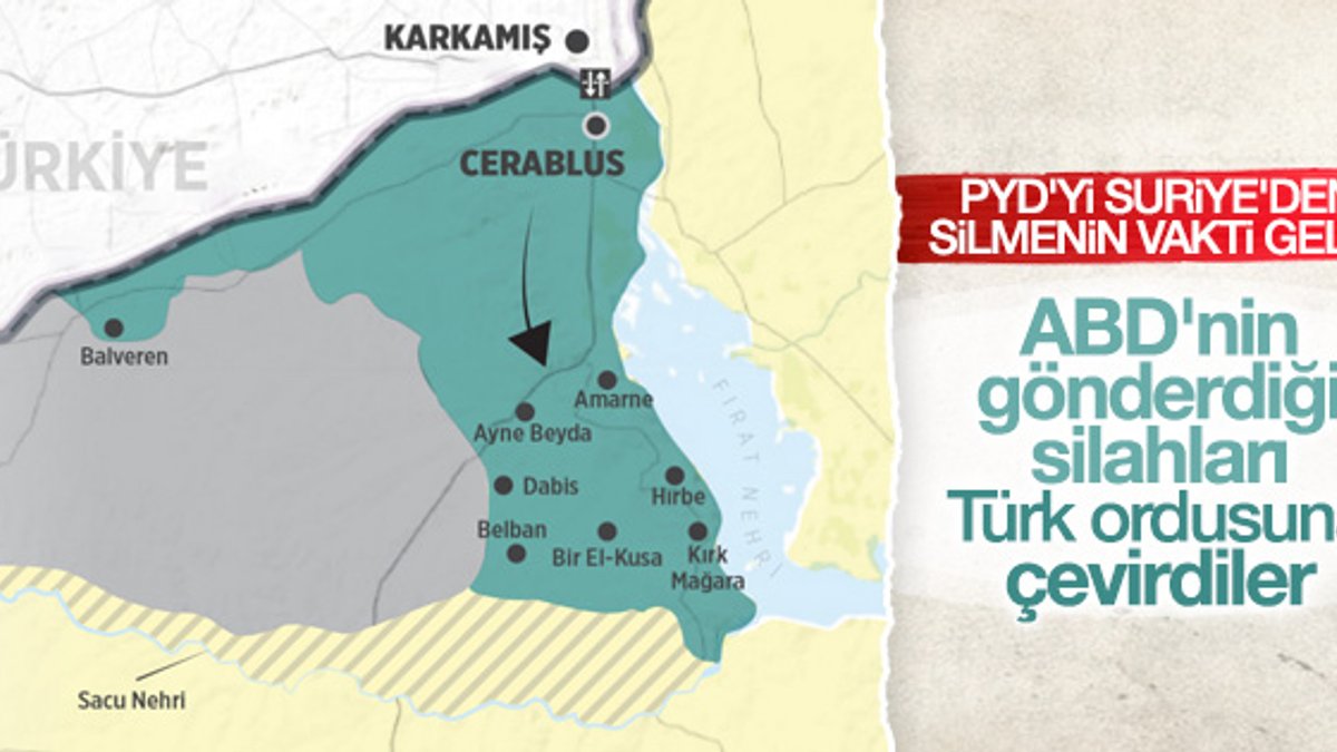 PKK'nın Suriye kolu PYD Menbiç'e silah takviyesi yapıyor