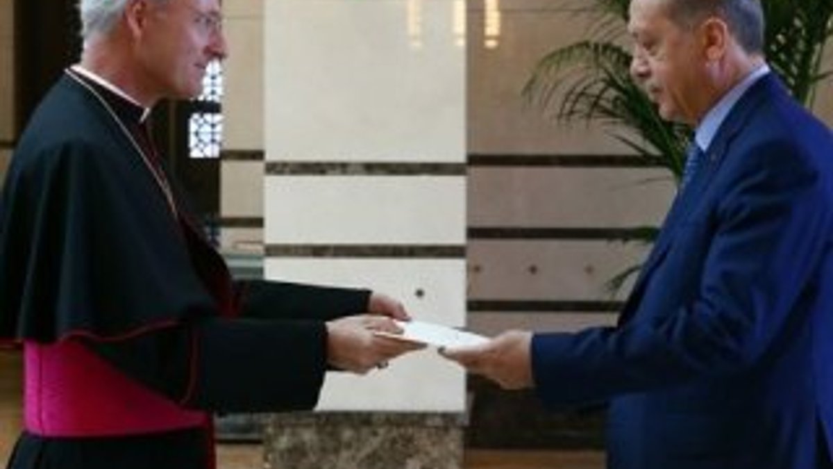 Erdoğan Vatikan büyükelçisini kabul etti