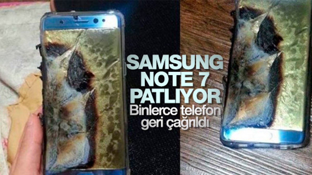 Samsung Galaxy Note 7'yi geri topluyor