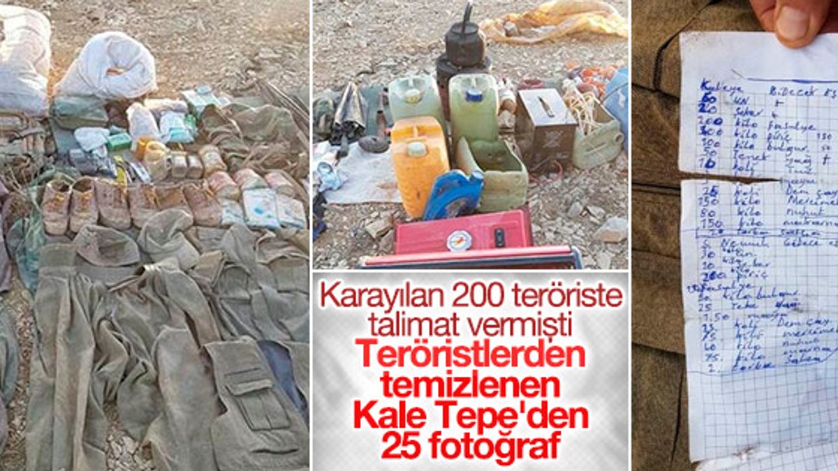 TSK Kale Tepe'yi teröristlerden temizledi