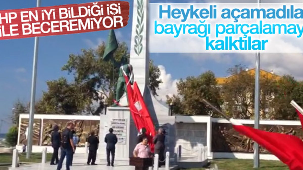 CHP'li belediye heykeli açmakta zorlandı