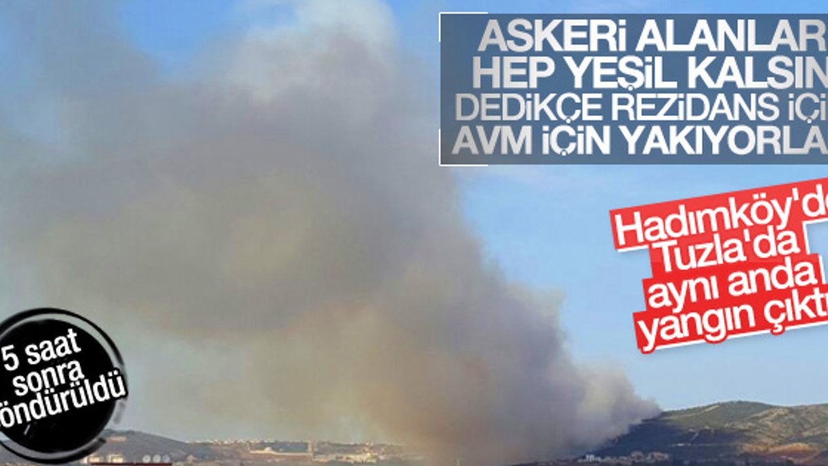 İstanbul'daki askeri arazilerde iki ayrı yangın