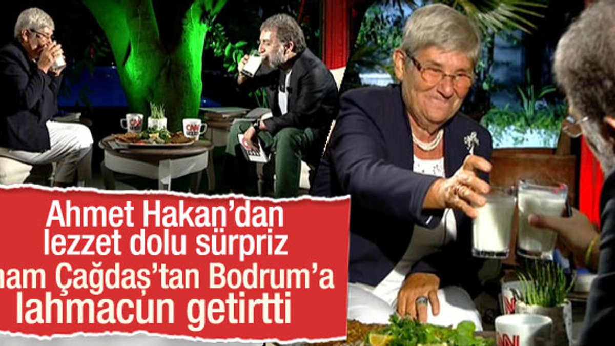 Ahmet Hakan'dan Canan Karatay'a lahmacun sürprizi
