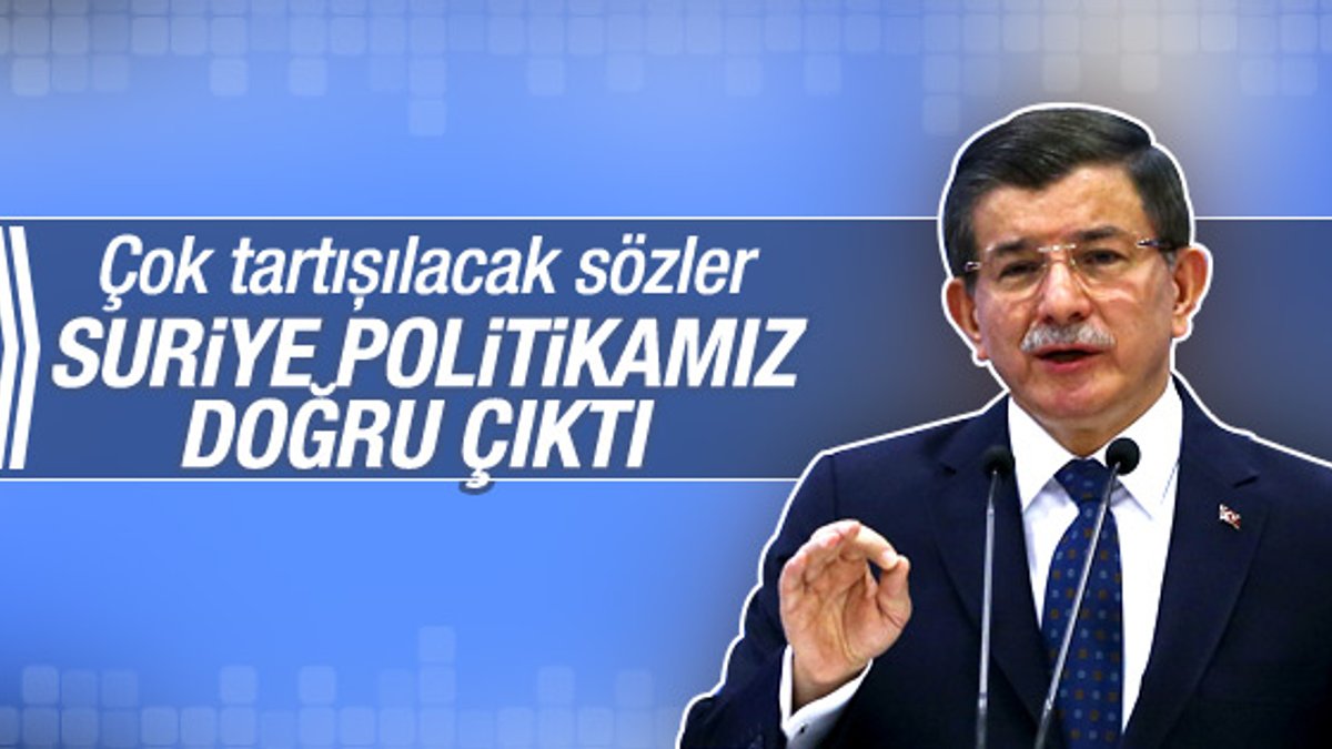 Davutoğlu Suriye politikasını savundu