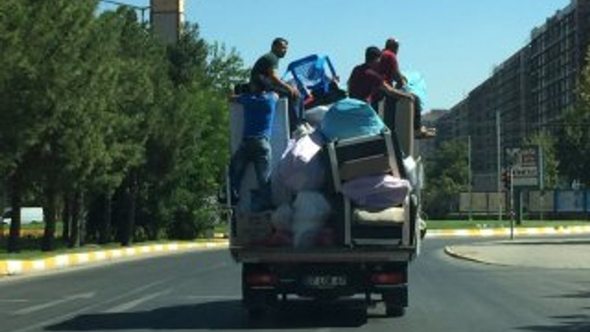 Diyarbakır'da tehlikeli yolculuk