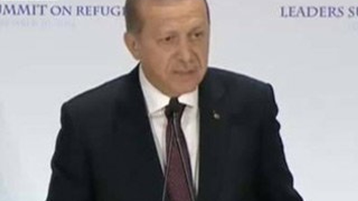 Cumhurbaşkanı Erdoğan BM Mülteciler Zirvesi'nde konuştu