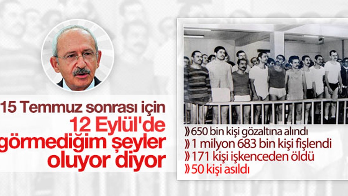 Kılıçdaroğlu'nun 12 Eylül-FETÖ karşılaştırması