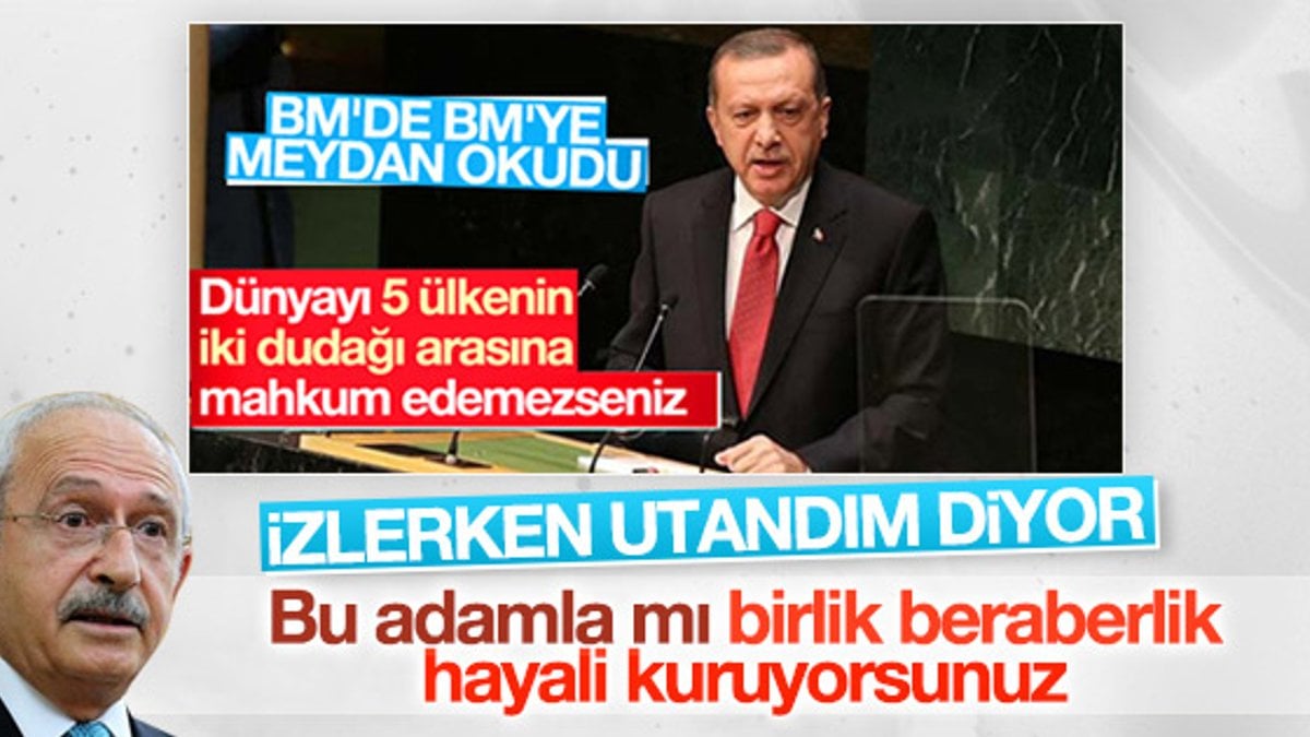 Kılıçdaroğlu'ndan Erdoğan'ın BM konuşmasına sert eleştiri