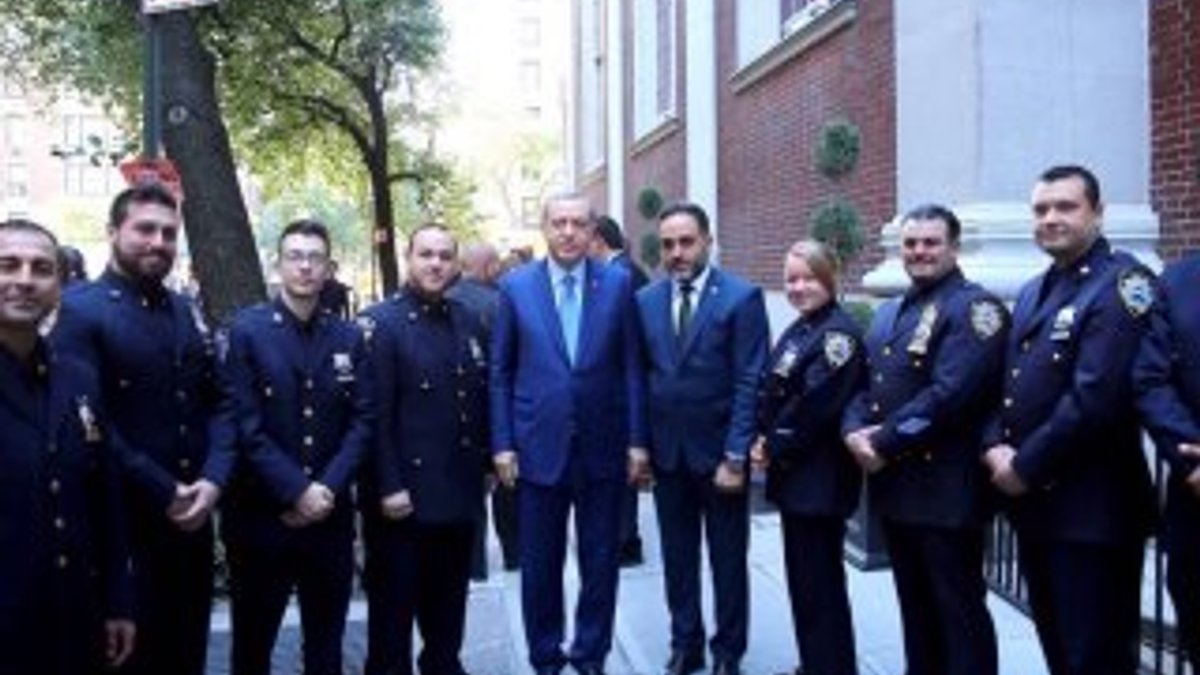 Erdoğan'ı New York'taki Türk polisler uğurladı