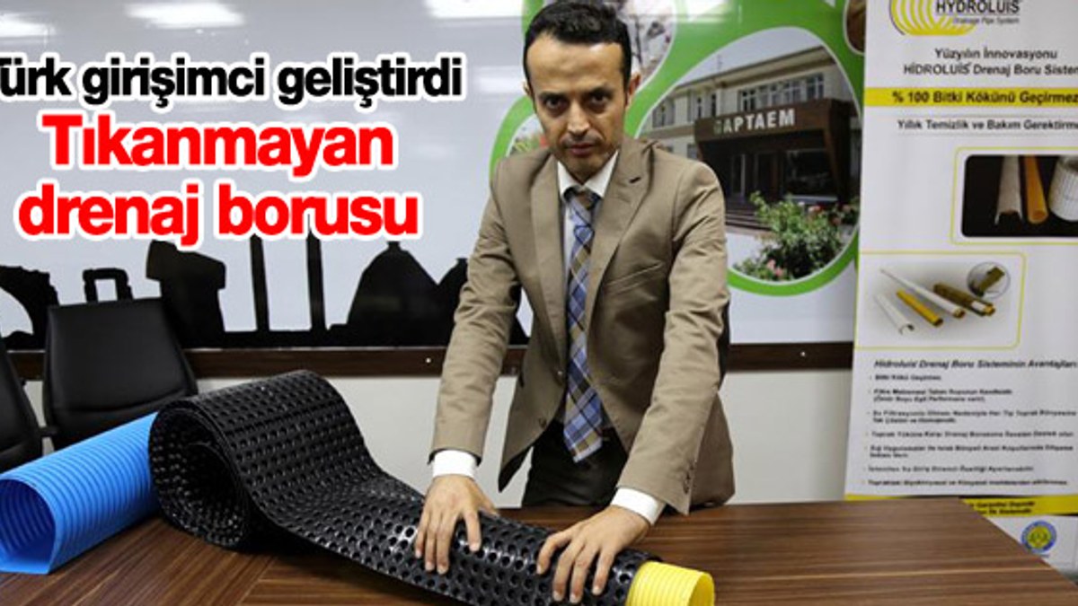 Türk girişimciden tıkanmayan drenaj borusu