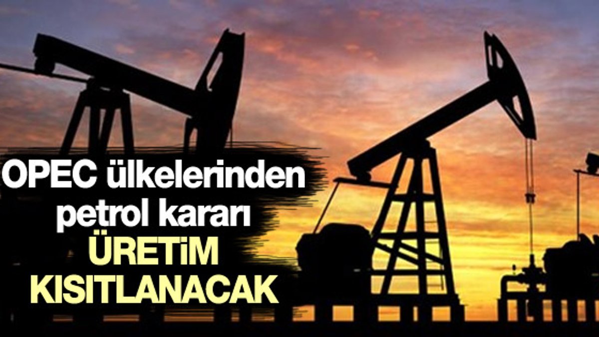 OPEC üyesi ülkelerden petrol için kritik karar
