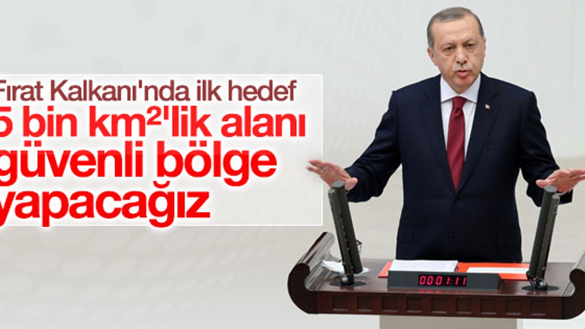 Cumhurbaşkanı Erdoğan Fırat Kalkanı'nın hedefini açıkladı