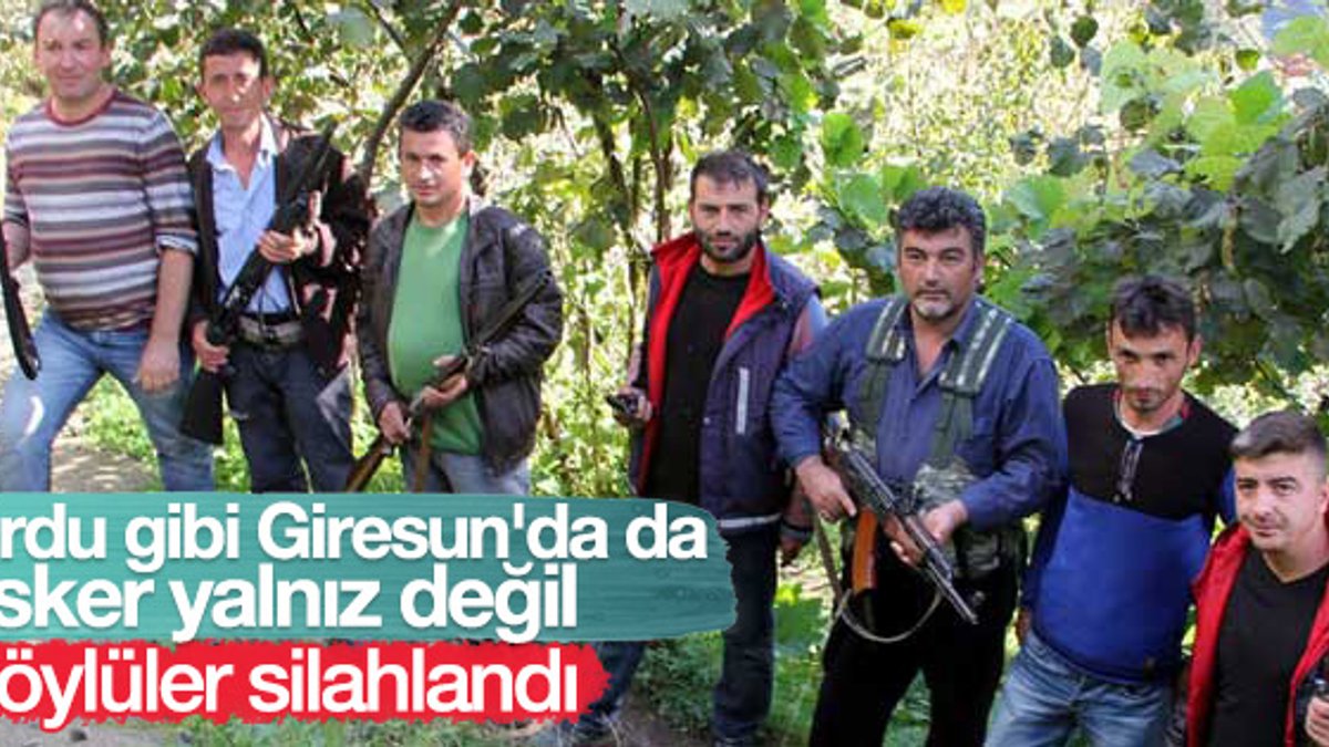 Giresun'da halk PKK'ya karşı tetikte