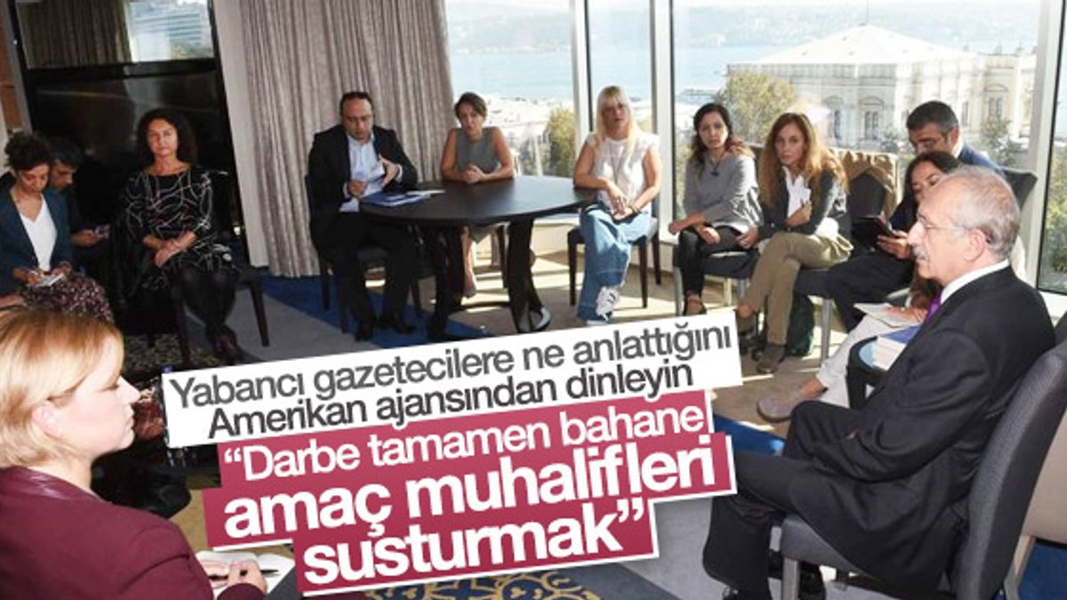 Amerikalı muhabir Kılıçdaroğlu görüşmesini yazdı