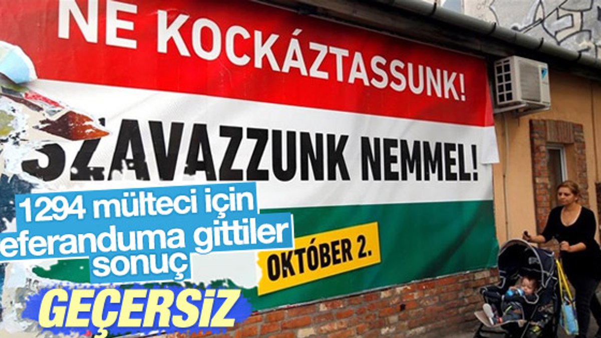 Macaristan'da mülteci referandumu geçersiz oldu