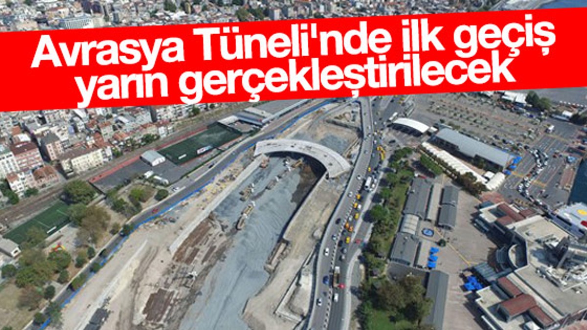 Avrasya Tüneli'nin asfalt çalışması tamamlandı