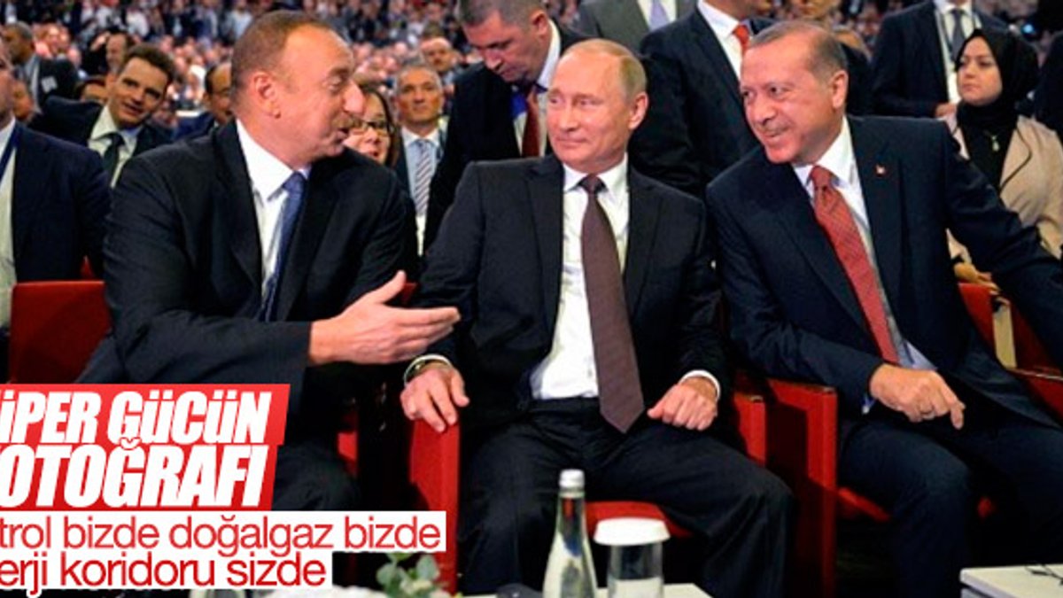 Erdoğan, Putin ve Aliyev İstanbul'da buluştu