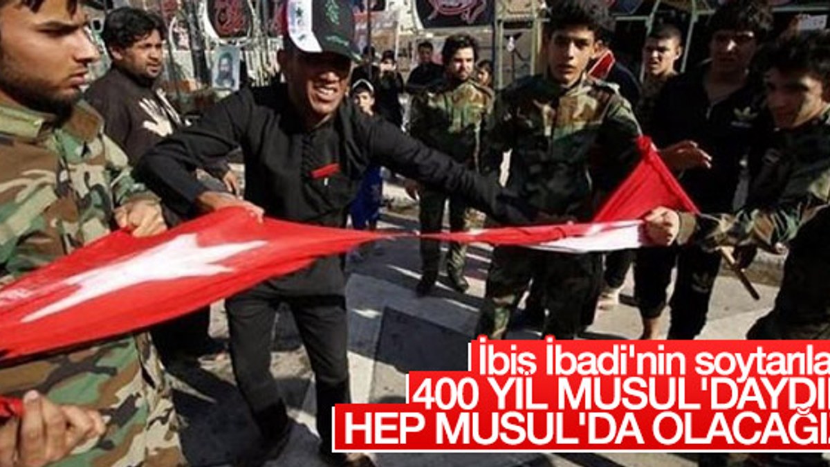 Irak'ta Türk bayrağı yırtıldı