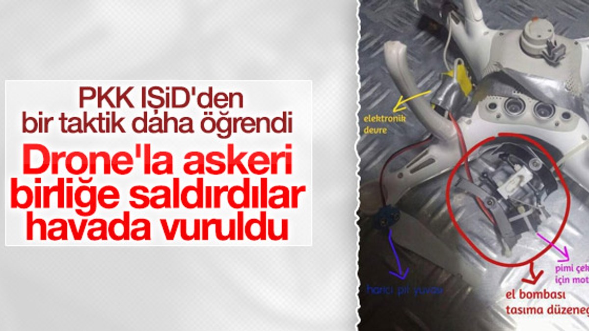 PKK'lı teröristler drone ile saldırı girişiminde bulundu