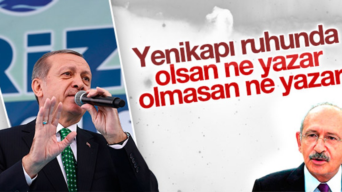 Cumhurbaşkanı Erdoğan'dan Kılıçdaroğlu'na Yenikapı resti