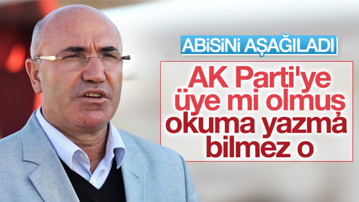 CHP'li Mahmut Tanal'ın ağabeyi AK Parti'ye üye oldu