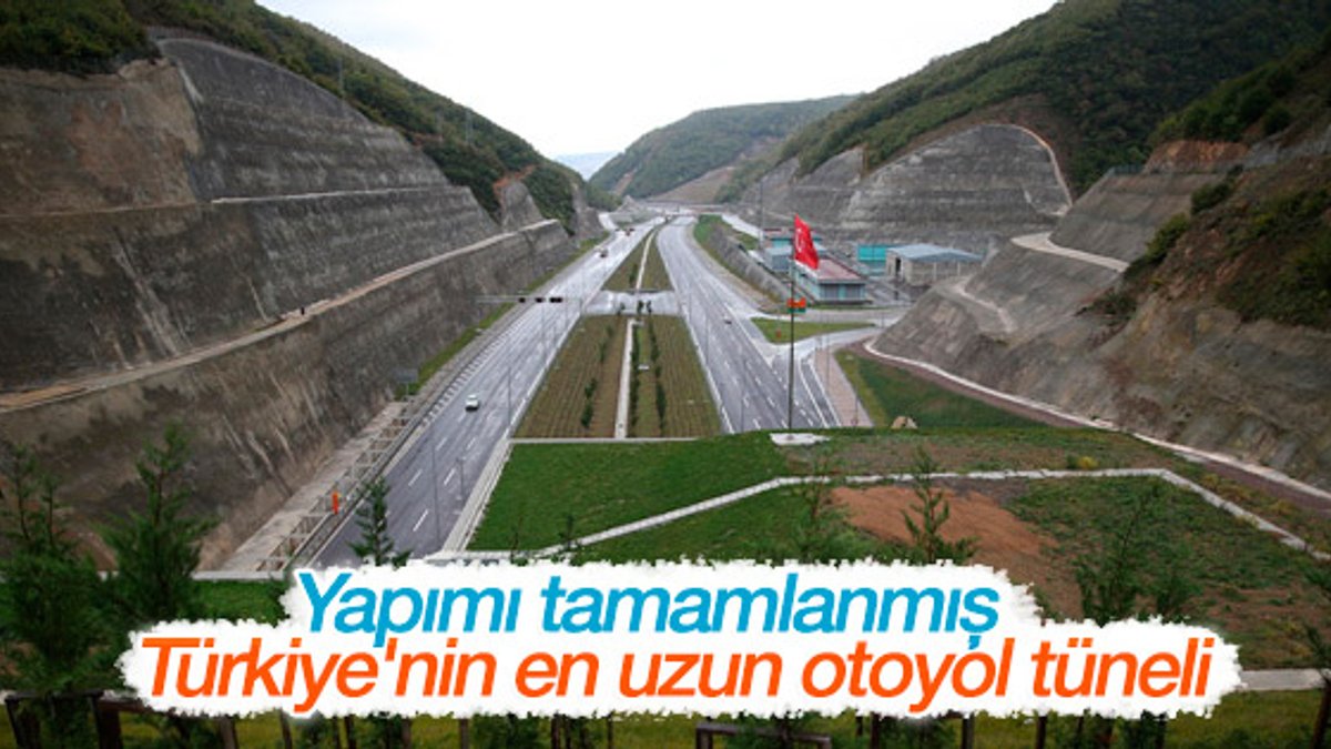 Yapımı tamamlanmış Türkiye'nin en uzun otoyol tüneli