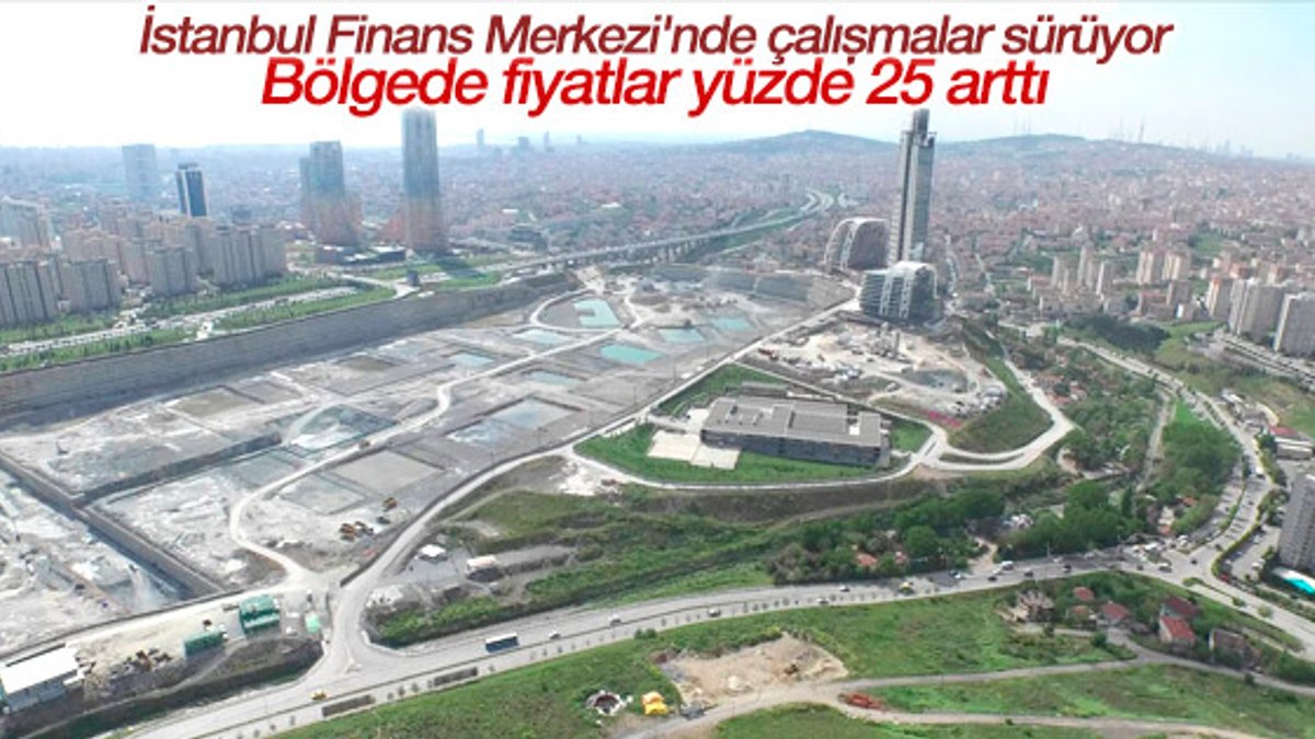 İstanbul Finans Merkezi'nde çalışmalar sürüyor