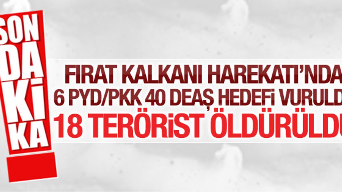 TSK'dan hava harekatı: 18 terörist öldürüldü